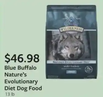 Fareway Blue buffalo nature's evolutionary diet dog food offer