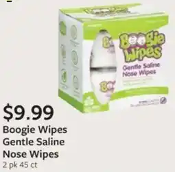 Fareway Boogie wipes gentle saline nose wipes offer