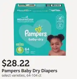 Fareway Pampers baby dry diapers offer