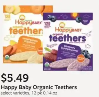 Fareway Happy baby organic teethers offer