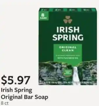 Fareway Irish spring original bar soap offer