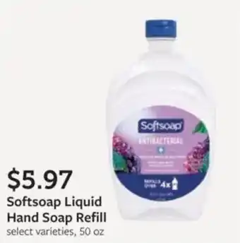 Fareway Softsoap liquid hand soap refill offer