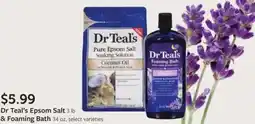 Fareway Dr teal's epsom salt & foaming bath offer