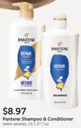 Fareway Pantene shampoo & conditioner offer