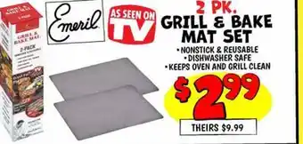 Ollie's GRILL & BAKE MAT SET offer