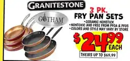 Ollie's 3 PK. FRY PAN SETS offer