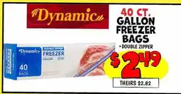 Ollie's GALLON FREEZER BAGS offer