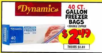 Ollie's GALLON FREEZER BAGS offer