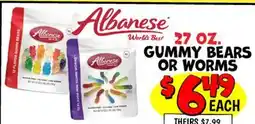 Ollie's GUMMY BEARS OR WORMS offer
