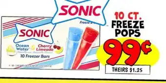 Ollie's FREEZE POPS offer