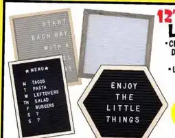 Ollie's 12X12 OR 11X14 LETTERBOARDS offer