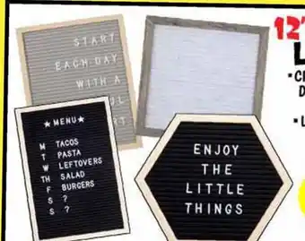 Ollie's 12X12 OR 11X14 LETTERBOARDS offer