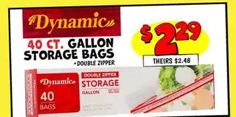 Ollie's DYNAMIC GALLON STORAGE BAGS offer