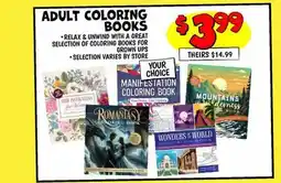 Ollie's ADULT COLORING BOOKS offer