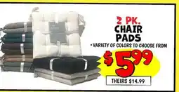 Ollie's CHAIR PADS offer