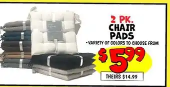 Ollie's CHAIR PADS offer