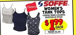 Ollie's SOFFE WOMEN'S TANK TOPS offer