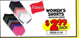 Ollie's HANES WOMEN'S SHORTS offer