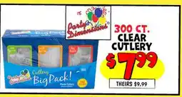 Ollie's CLEAR CUTLERY offer
