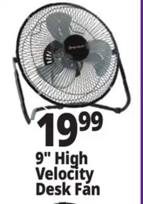 Ocean State Job Lot 9 High Velocity Desk Fan offer