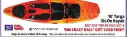 Ocean State Job Lot 10' Targa Sit-On Kayak offer