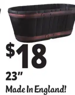Ocean State Job Lot Resin Whiskey Barrel Planters offer