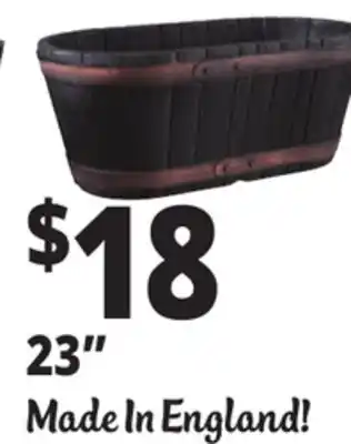 Ocean State Job Lot Resin Whiskey Barrel Planters offer