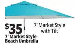 Ocean State Job Lot 7' Market Style Beach Umbrella offer