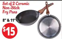 Ocean State Job Lot Set of 2 Ceramic Non-stick Fry Pans offer
