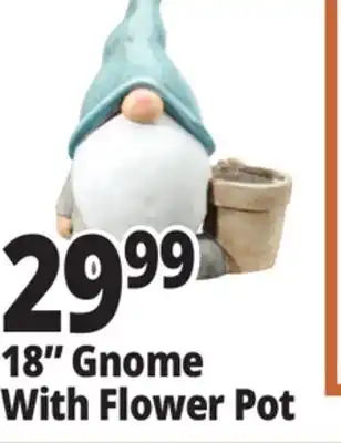 Ocean State Job Lot 18 Gnome With Flower Pot offer
