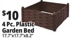 Ocean State Job Lot 4 Pc. Plastic Garden Bed offer