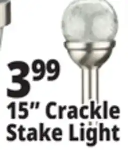 Ocean State Job Lot solar light 15 Crackle Stake Light offer