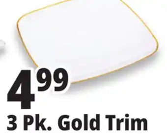 Ocean State Job Lot 3 Pk. Gold Trim offer