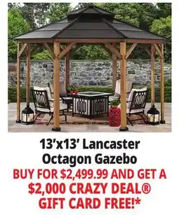 Ocean State Job Lot 13'x13' Lancaster Octagon Gazebo offer