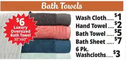 Ocean State Job Lot Bath Towels offer