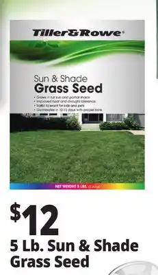 Ocean State Job Lot 5 Lb. Sun & shade Grass seed offer