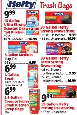 Ocean State Job Lot 13 Gallon Ultra Strong Scented Drawstring Tall Kitchen offer
