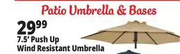 Ocean State Job Lot Patio Umbrella & Bases 7.5 Push Up Wind Resistant Umbrella offer
