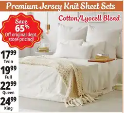 Ocean State Job Lot Premium Jersey Knit Sheet Sets offer
