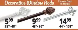 Ocean State Job Lot Decorative Window Rods offer