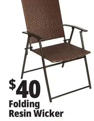 Ocean State Job Lot Folding Resin Wicker offer