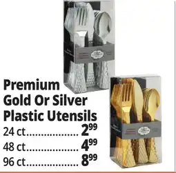 Ocean State Job Lot Premium Gold Or Silver Plastic Utensils offer