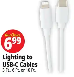 Ocean State Job Lot Lighting to USB-C Cables offer