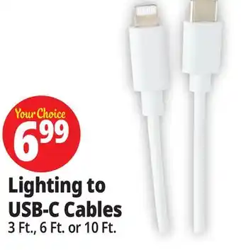 Ocean State Job Lot Lighting to USB-C Cables offer