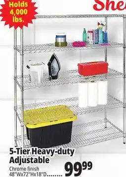 Ocean State Job Lot 5-Tier Heavy-duty Adjustable offer