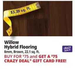 Ocean State Job Lot Willow Hybrid Flooring offer