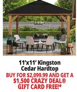 Ocean State Job Lot 11'x11' Kingston Cedar Hardtop offer
