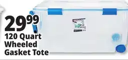 Ocean State Job Lot 120 Quart Wheeled Gasket Tote offer