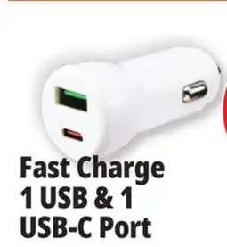 Ocean State Job Lot Fast Charge 1 USB & 1 USB-C Port offer