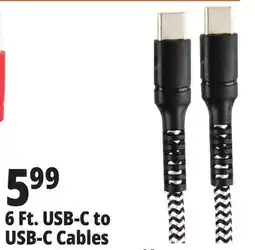 Ocean State Job Lot 6 Ft. USB-C to USB-C Cables offer